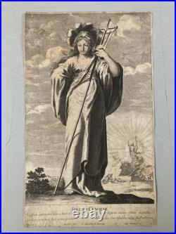 Gravure Sibylle de Cumes 1635 Gilles Rousselet, Abraham Bosse D Après Vignon Art