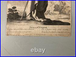 Gravure Sibylle de Cumes 1635 Gilles Rousselet, Abraham Bosse D Après Vignon Art