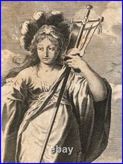 Gravure Sibylle de Cumes 1635 Gilles Rousselet, Abraham Bosse D Après Vignon Art