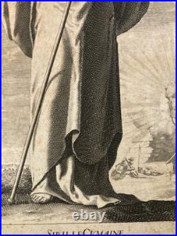 Gravure Sibylle de Cumes 1635 Gilles Rousselet, Abraham Bosse D Après Vignon Art