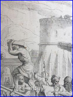 Gravure XVIIe, Raymond Lafage, Toulouse Hôtel de ville, Ertinger, Engraving 17th