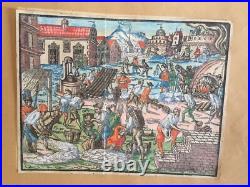 Gravure Xylographie 15 ème, Livre Mosé