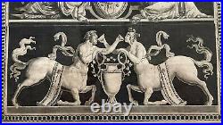 Gravure à l'antique centaures 1791 manière de lavis Jean-Guillaume Moitte