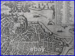 Gravure ancienne Avignon Braun & Hogenberg Circa 1580 Gravure ancienne Avignon Braun & Hogenberg Circa 1580