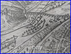 Gravure ancienne Avignon Braun & Hogenberg Circa 1580 Gravure ancienne Avignon Braun & Hogenberg Circa 1580