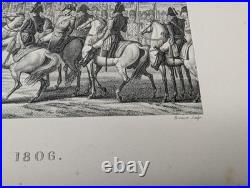 Gravure ancienne Entrée à Berlin Swebach Circa 1850