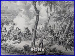 Gravure ancienne Hanau D'après H. Vernet Lith. De C. Motte Circa 1830