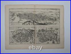 Gravure ancienne Rouen, Nîmes, Bordeaux Braun & Hogenberg Circa 1580 Gravure ancienne Rouen, Nîmes, Bordeaux Braun & Hogenberg Circa 1580
