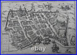 Gravure ancienne Rouen, Nîmes, Bordeaux Braun & Hogenberg Circa 1580 Gravure ancienne Rouen, Nîmes, Bordeaux Braun & Hogenberg Circa 1580