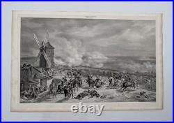 Gravure ancienne Valmy D'après H. Vernet Lith. De C. Motte Circa 1830