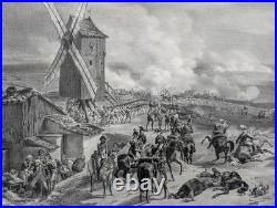 Gravure ancienne Valmy D'après H. Vernet Lith. De C. Motte Circa 1830