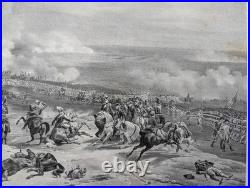 Gravure ancienne Valmy D'après H. Vernet Lith. De C. Motte Circa 1830
