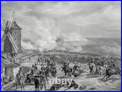 Gravure ancienne Valmy D'après H. Vernet Lith. De C. Motte Circa 1830