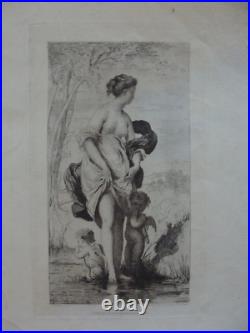 Gravure ancienne école française 19e Gravure ancienne école française 19e