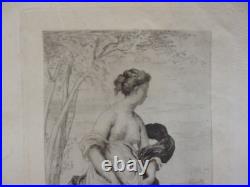 Gravure ancienne école française 19e Gravure ancienne école française 19e