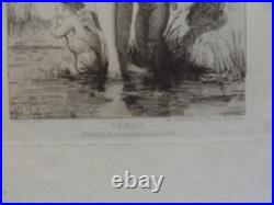 Gravure ancienne école française 19e Gravure ancienne école française 19e