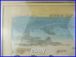 Gravure couleur, vue Bastion de Gelderland Batavie / Batavia, Habermann 1780