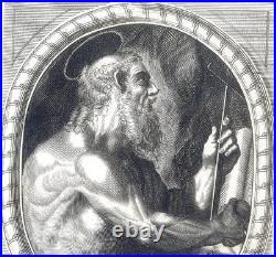 Gravure détail de San Hieronimus éditée par Pierre Mariette le Jeune