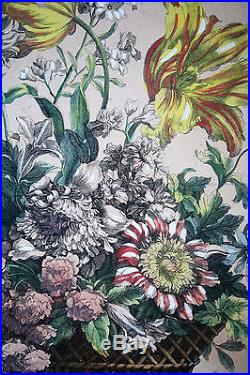 Gravure-jean Baptiste Monnoyer-jean Baptiste De Poilly-corbeille-fleur-tulipe