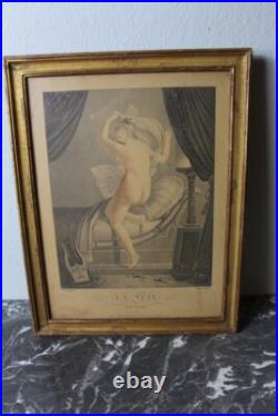 Gravure la nuit XIXeme NOEL JOSEPH BLAIZOT