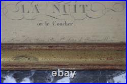 Gravure la nuit XIXeme NOEL JOSEPH BLAIZOT