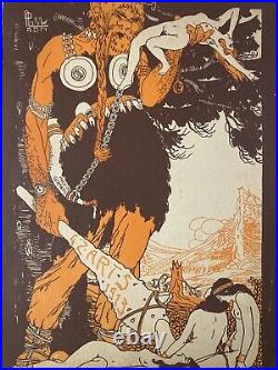 Gravure lithographie 1913 Affiche Bal Des Quat'z'arts Beaux Art Paris Rabelais