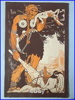 Gravure lithographie 1913 Affiche Bal Des Quat'z'arts Beaux Art Paris Rabelais