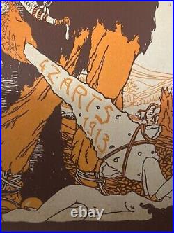 Gravure lithographie 1913 Affiche Bal Des Quat'z'arts Beaux Art Paris Rabelais