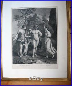 Gravure-nicolas Poussin-herculis Judicium-robert Strange-londres-1759-hercule