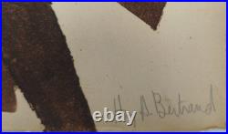 Gravure original- Huguette Arthur Bertrand (1920-2005) Signée & numérotée Gravure original- Huguette Arthur Bertrand (1920-2005) Signée & numérotée