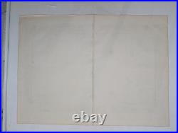 Gravure originale Abbé Clouet De la Position respective des peuples 1764