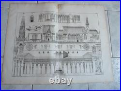 Gravure originale Carl Friedrich von Wiebeking (1762-1842) Meissen Allemagne