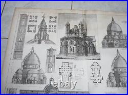 Gravure originale Carl Friedrich von Wiebeking (1762-1842) églises et cathédrale