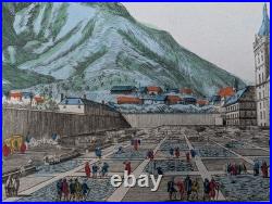 Gravure originale J. Rigaud Monastère Royal de l'Escurial Circa 1730 Gravure originale J. Rigaud Monastère Royal de l'Escurial Circa 1730