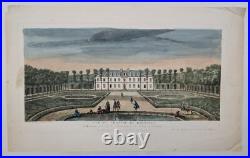 Gravure originale J. Rigaud Vue du Château de Bagnolet Circa 1730 Gravure originale J. Rigaud Vue du Château de Bagnolet Circa 1730