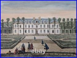 Gravure originale J. Rigaud Vue du Château de Bagnolet Circa 1730 Gravure originale J. Rigaud Vue du Château de Bagnolet Circa 1730