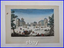 Gravure originale J. Rigaud Vue du château de Vincennes Circa 1730 Gravure originale J. Rigaud Vue du château de Vincennes Circa 1730