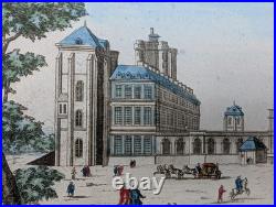 Gravure originale J. Rigaud Vue du château de Vincennes Circa 1730 Gravure originale J. Rigaud Vue du château de Vincennes Circa 1730