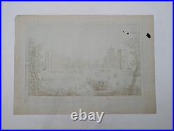 Gravure originale J. Rigaud Vue du château de Vincennes Circa 1730 Gravure originale J. Rigaud Vue du château de Vincennes Circa 1730