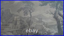 Gravure sur Cuivre -joseph Bois Après Gaspard Set Poussin 1742 Daté Gravure sur Cuivre -joseph Bois Après Gaspard Set Poussin 1742 Daté