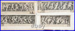 Gravures L'enlèvement Des Sabines 4 Planches Alberti (1552 1615)