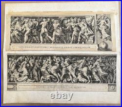Gravures L'enlèvement Des Sabines 4 Planches Alberti (1552 1615)