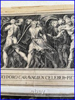 Gravures L'enlèvement Des Sabines 4 Planches Alberti (1552 1615)