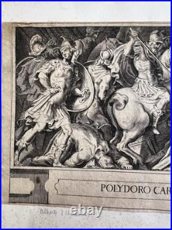 Gravures L'enlèvement Des Sabines 4 Planches Alberti (1552 1615)