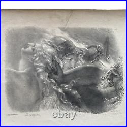 Guerriers Français Lithographie De Aubry Lecomte D'après Girodet Trioson Guerriers Français Lithographie De Aubry Lecomte D'après Girodet Trioson