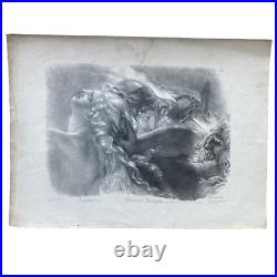 Guerriers Français Lithographie De Aubry Lecomte D'après Girodet Trioson Guerriers Français Lithographie De Aubry Lecomte D'après Girodet Trioson