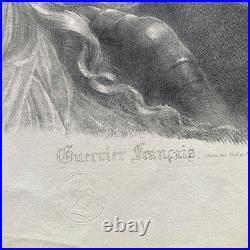 Guerriers Français Lithographie De Aubry Lecomte D'après Girodet Trioson Guerriers Français Lithographie De Aubry Lecomte D'après Girodet Trioson