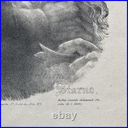 Guerriers Français Lithographie De Aubry Lecomte D'après Girodet Trioson Guerriers Français Lithographie De Aubry Lecomte D'après Girodet Trioson