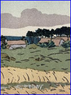 HENRI RIVIERE gravure lithographie bretonne bretagne marine 1896 Perros Guirec