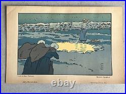 HENRI RIVIERE lithographie bretonne bretagne marine rivière Perros Guirec 1898